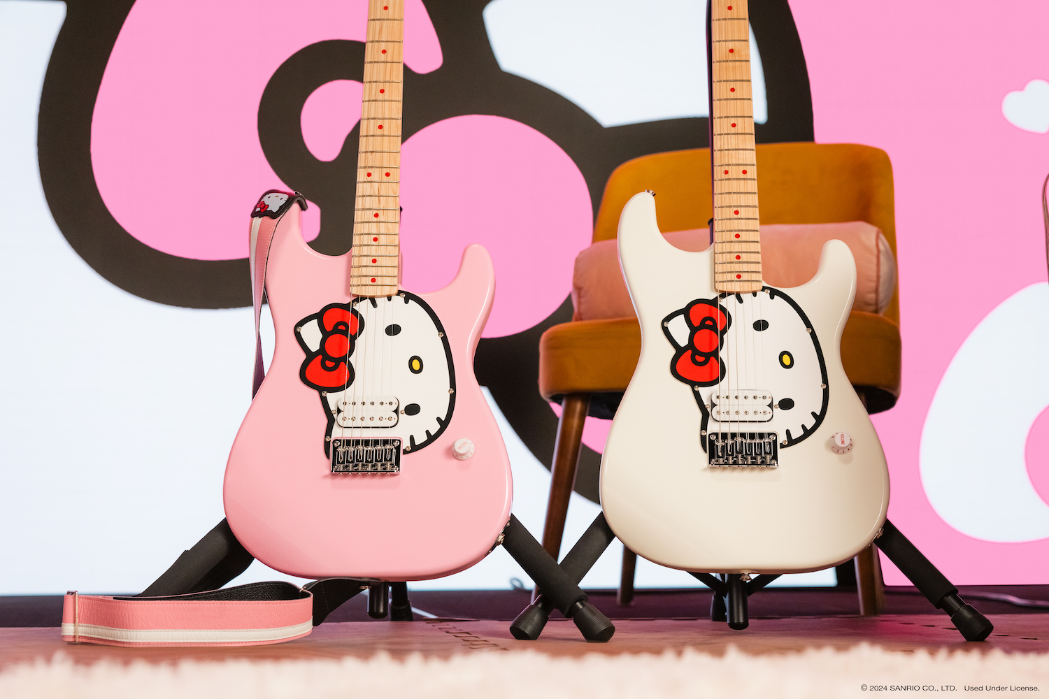 Fender reedita la Squier Hello Kitty Strat con fuzz a juego para